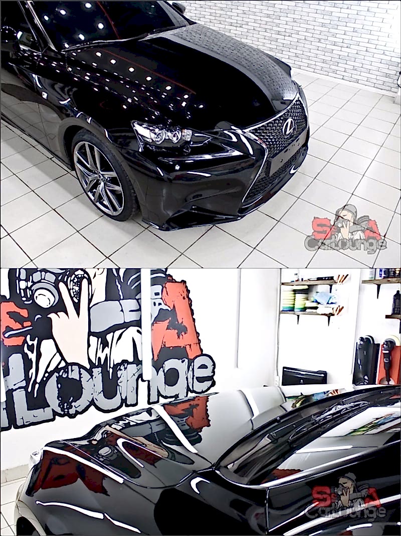 отполированный капот автомобиля 