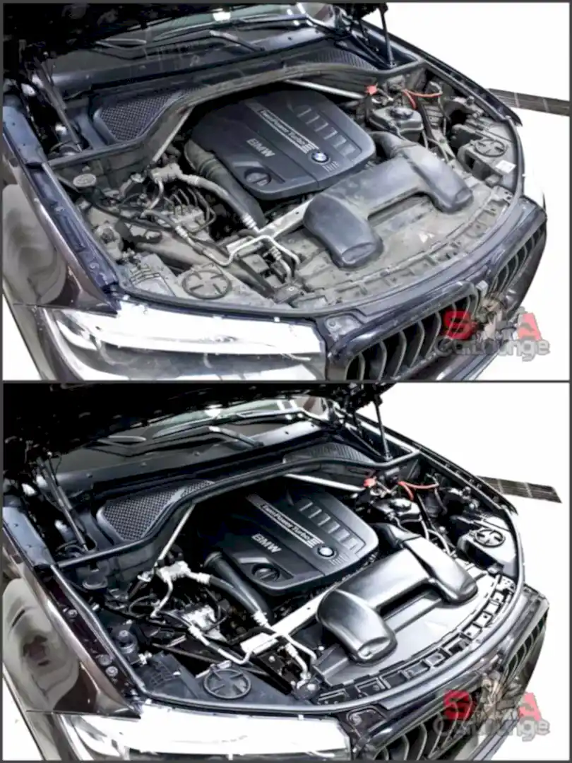 Мойка дизельного двигателя паром BMW X5