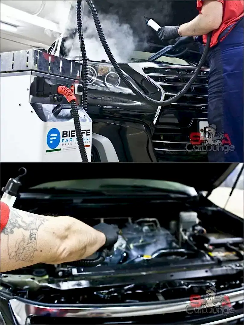 Безопасная мойка двигателя паром в Москве - Lexus LX 570