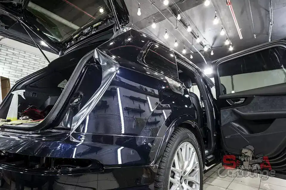 Полная оклейка Audi Q7 полиуретановой пленкой SunTek PPF