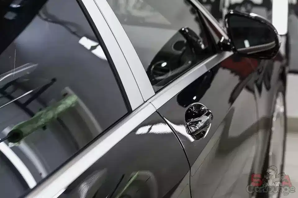 Mercedes-Benz W222 Maybach Оклейка оконных молдингов в матовый хром