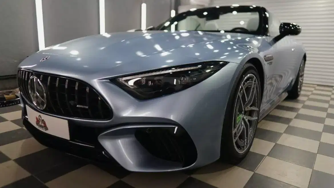 Химическая полировка фар детейлинг центр SA CarLounge в Москве