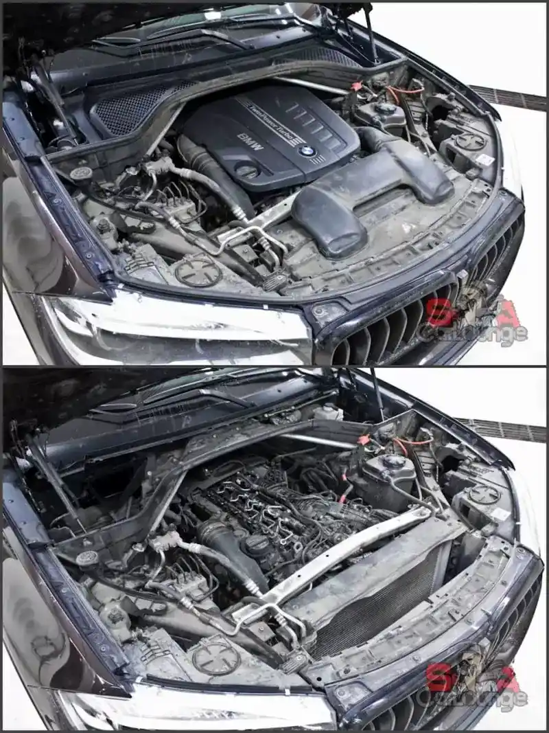 Мойка дизельного двигателя паром BMW X5